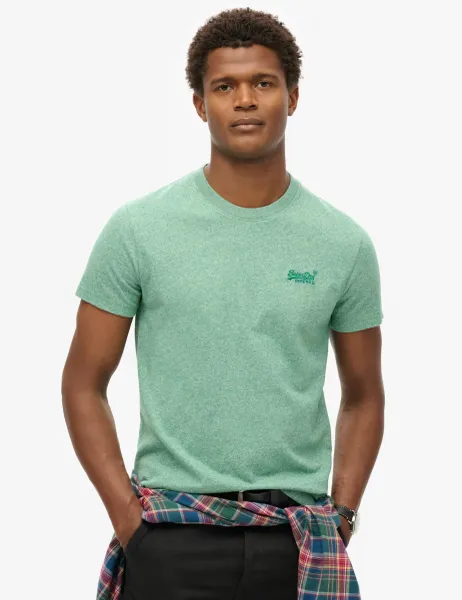 Superdry & Co Relaxed Fit Cotton Textured T-Shirt Green