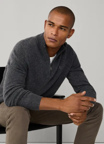 Lambswool Quarter Zip Jumper