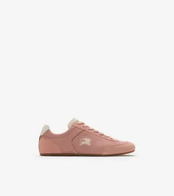 Leather Knight Runner Sneakers in Dusky rose/dove beige