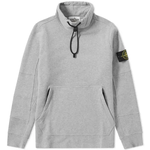 Garment Dyed Funnel Neck Popover Sweat