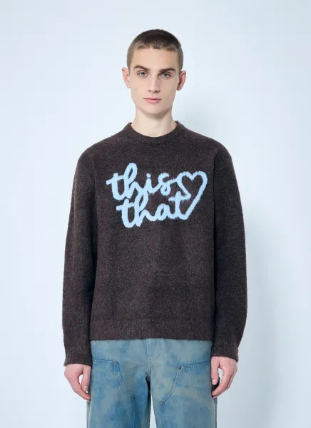 Heart Logo Knit Sweater