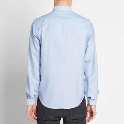 AMI Button Down Heart Logo Oxford Shirt