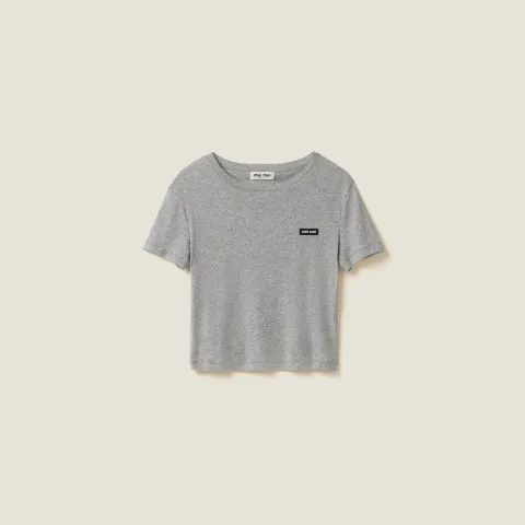 Ribbed jersey T-shirt