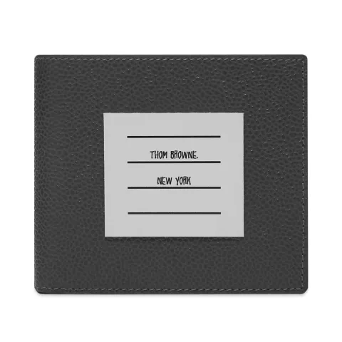 Name Tag Leather Billfold Wallet
