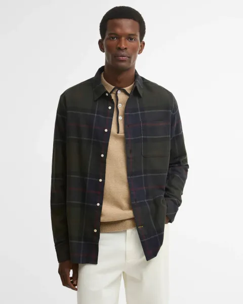 Bourne Tartan Relaxed Long-Sleeved Shirt