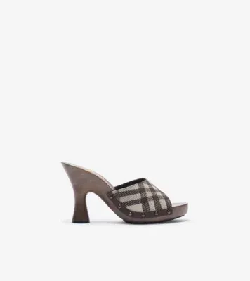 Check Potter Mules in Light beige