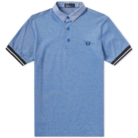 Fred Perry Woven Collar Pique Polo