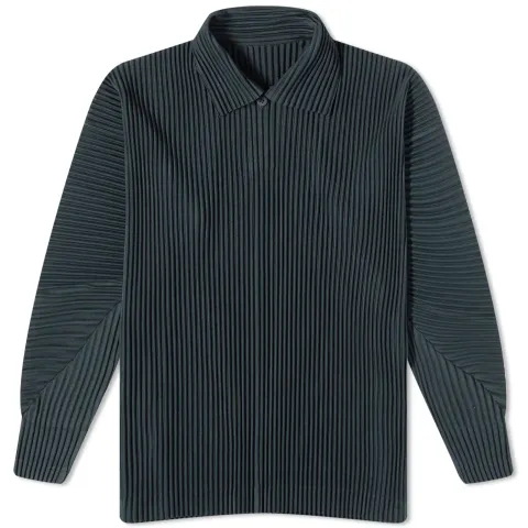 Pleated Polo Shirt