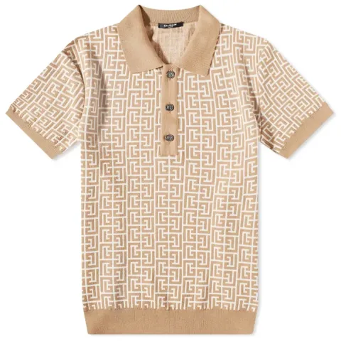Monogram Knitted Polo