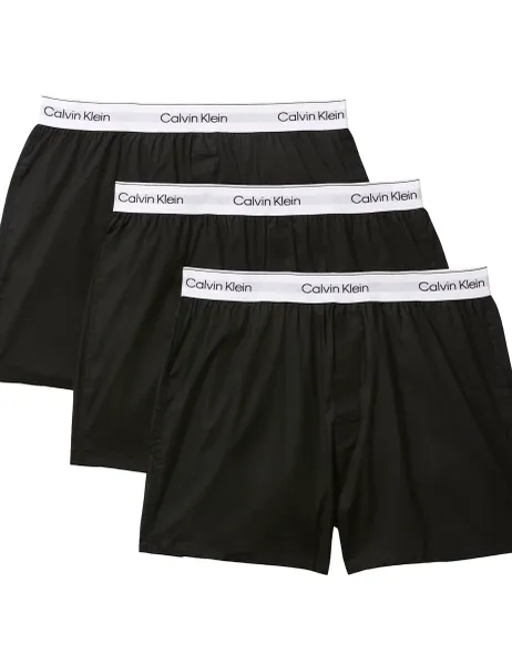 Calvin Klein 3 Pack Icon Cotton Stretch Boxers Black Mix