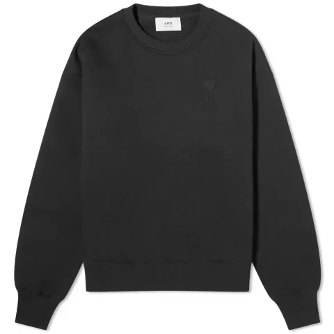 Embossed Heart Crew Sweatshirt