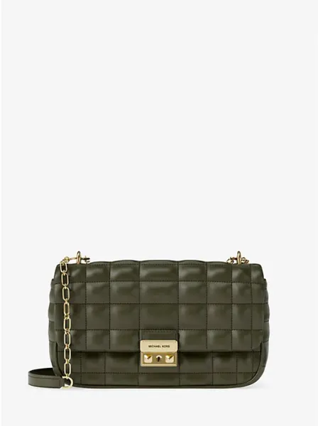 Tribeca Large Quilted Leather Shoulder Bag