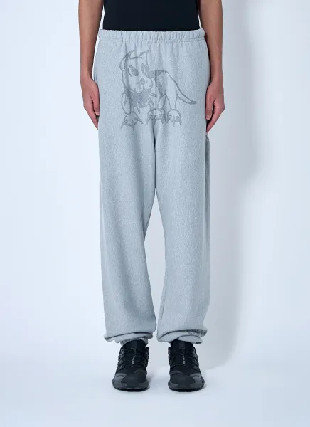 Reflective Graphic Print Track Pants