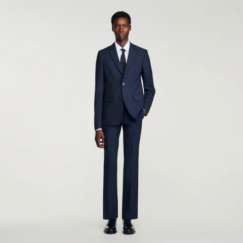 Virgin wool suit jacket