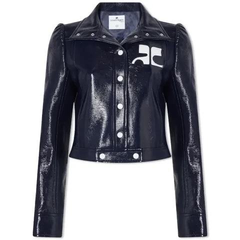 Courrèges Vinyl Logo Jacket
