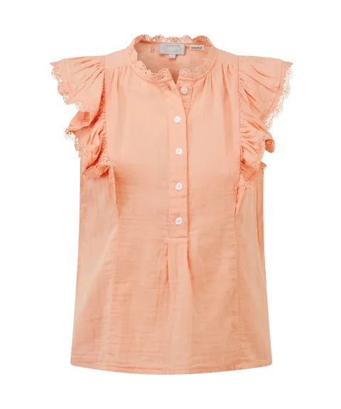 Jasmine Blouse - Coral Peach