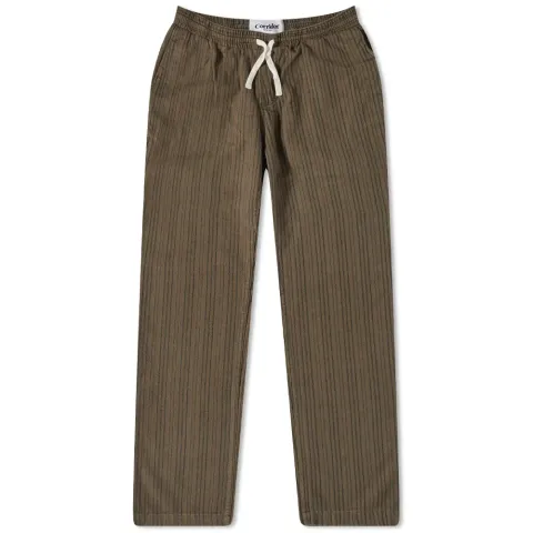 Winter Stripe Drawstring Trousers