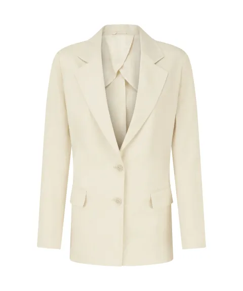 Schöffel Country Henley Linen Blazer - Oat