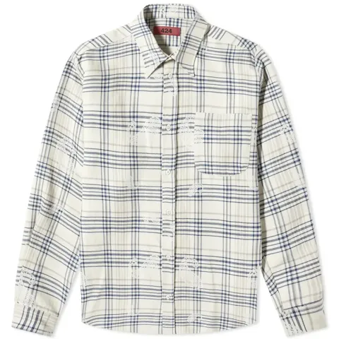 Paisley Printed Check Shirt