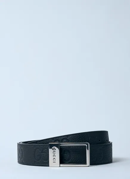 Rectangular Logo Engraved Belt