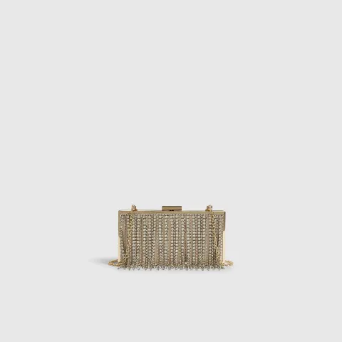 River Island Crystal Fringe Clutch Bag