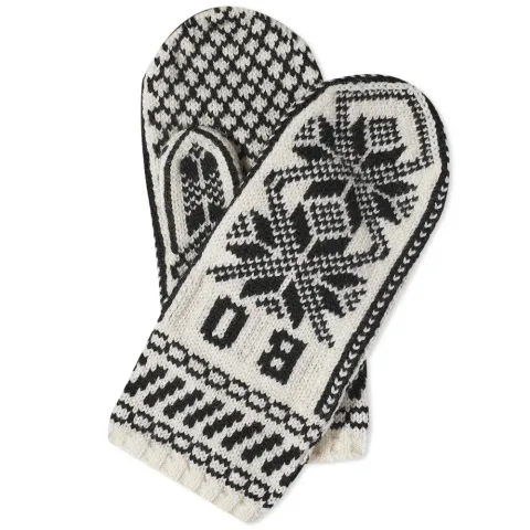 Snowflake Logo Jaquard Mitten