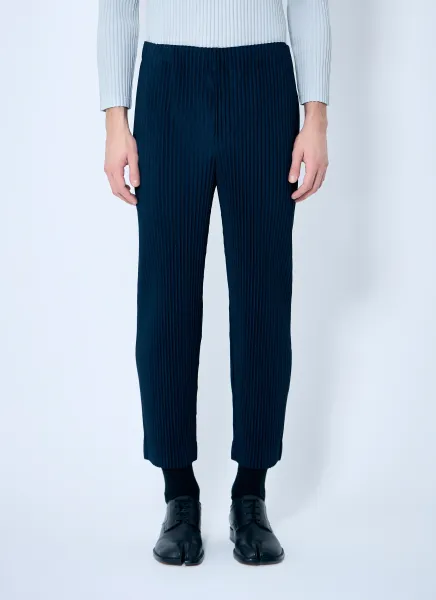 Straight Pleated Pants