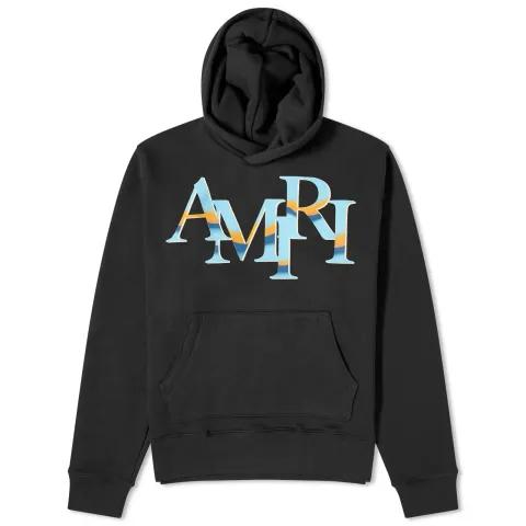 Chrome Staggered Logo Hoodie