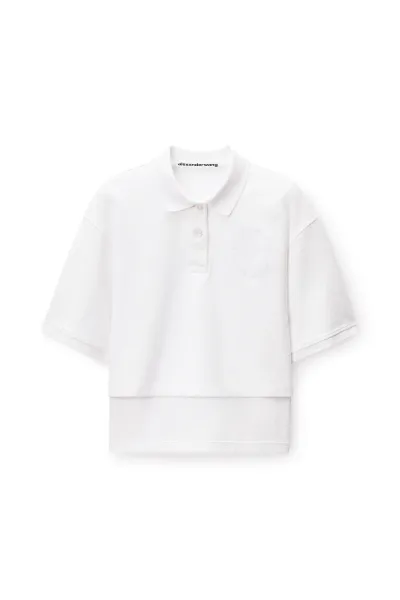 Cropped Oversized Polo