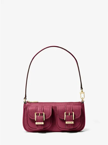 Zoe Small Pebbled Leather Pochette