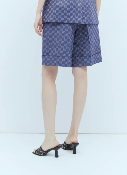 Interlocking GG Canvas Shorts