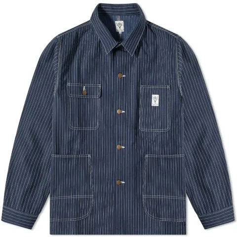 Pinstripe Coverall Jacket