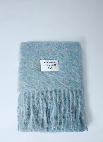 Fringed Wool-Blend Scarf