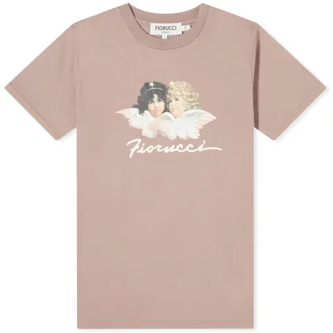 Squiggle Angels T-Shirt Washed Fig