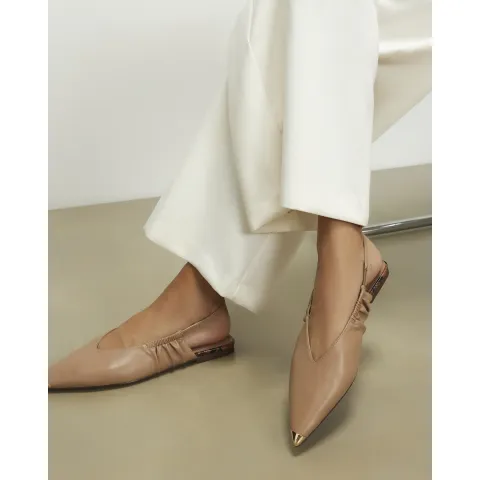 River Island Metal Point Toe Flat Shoes