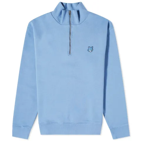 Maison Kitsuné Bold Fox Head Patch Half Zip Sweat