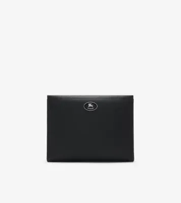 Knight Stamp Zip Pouch in Black - Men, Leather