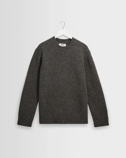 Wax London Wilde - Charcoal Fluffy Wool Crewneck
