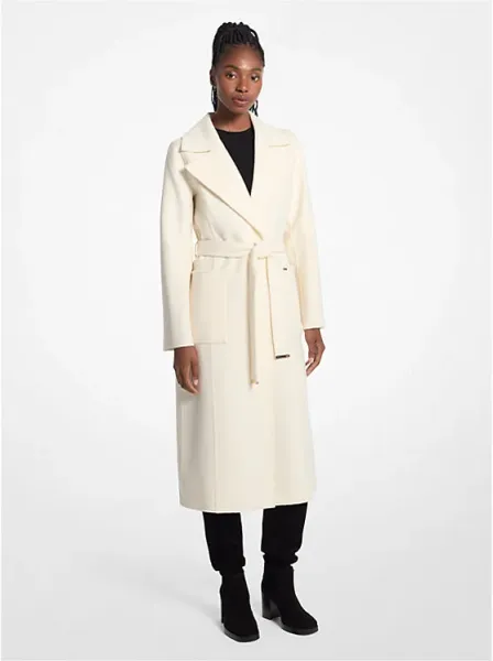 Wool Blend Trench Coat