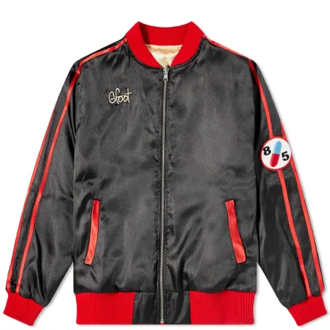 Noodle Reversible Satin Bomber Jacket