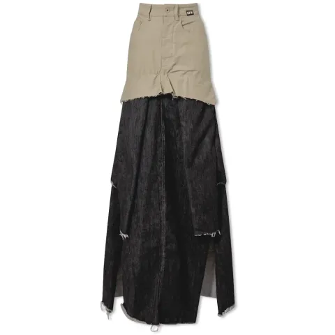 Collapse cut maxi skirt