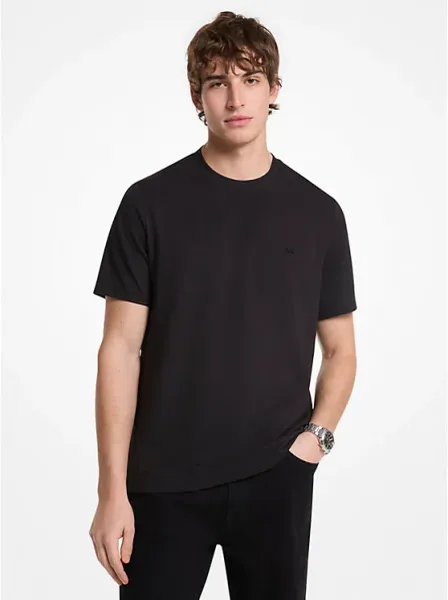 Cotton Blend Piqué T-Shirt