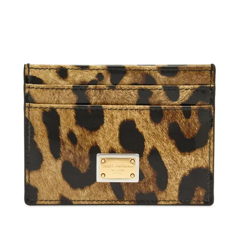 Leopard Print Card Holder