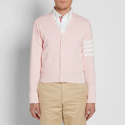 Trompe L'oeuil Arm Stripe Cardigan