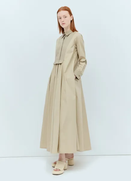 Gabardine Maxi Dress