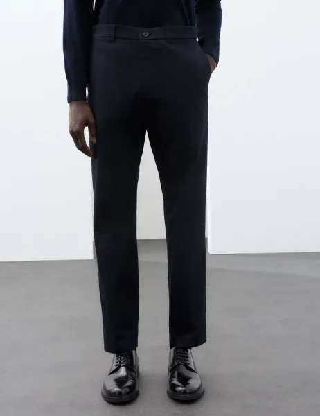 Autograph Regular Fit Super Lightweight Chinos Dark Navy