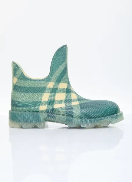 Check Rubber Mash Low Boots