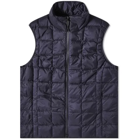 High Neck Zip Down Vest