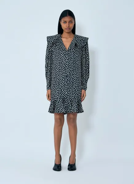 Polka-Dot Mini Dress