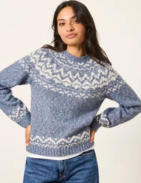 FatFace Fair Isle Crew Neck Jumper